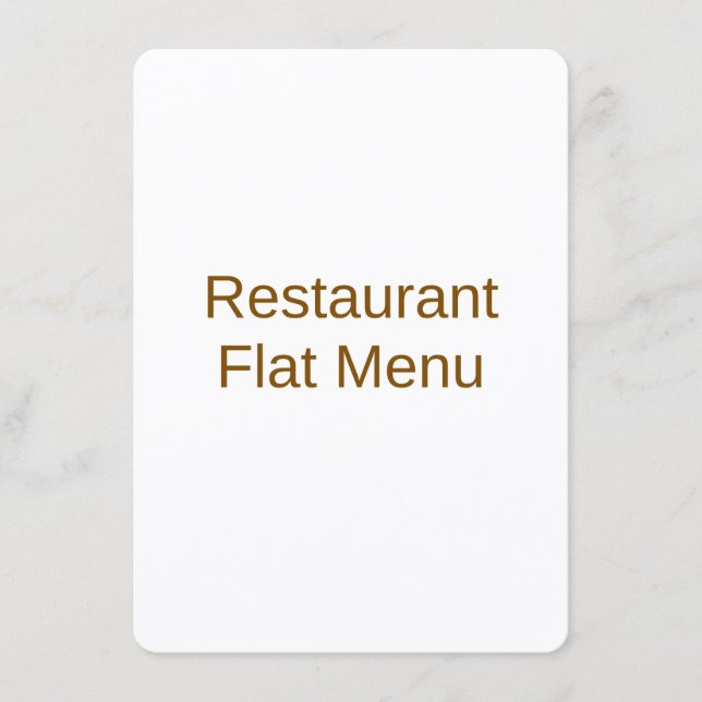 Menu Simples (Frente)