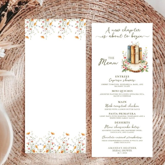 Menu Simples Chá de panela de Storybook de Aquarela Mod (Criador carregado)
