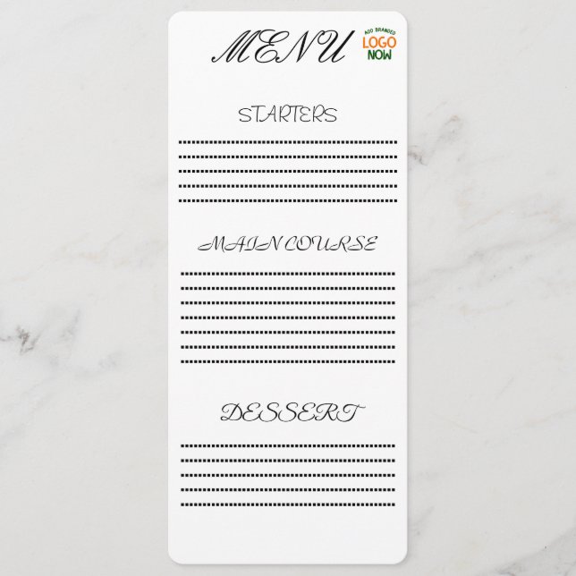 MENU SIMPLES CLIENTE BRANCO LIMPO CONTEMPORÂNEO MODERNO (Frente)