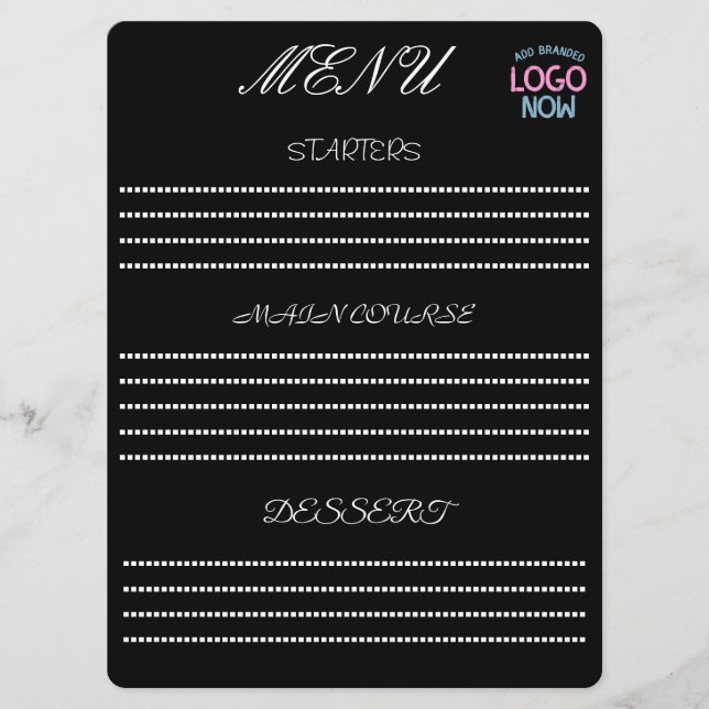 MENU SIMPLES CLIENTE PRETO MODERNO LIMPO E NA MODA (Frente)