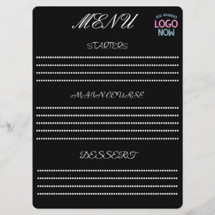 MENU SIMPLES CLIENTE PRETO MODERNO LIMPO E NA MODA