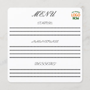 MENU SIMPLES CONTEMPORÂNEO LIMPO BRANCO MODERNO CLIENTE