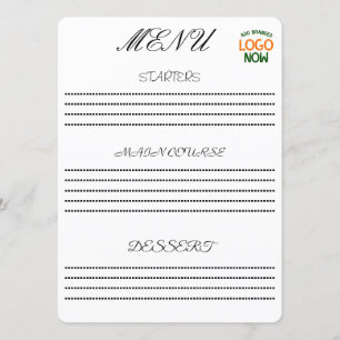 MENU SIMPLES CONTEMPORÂNEO LIMPO BRANCO MODERNO CLIENTE