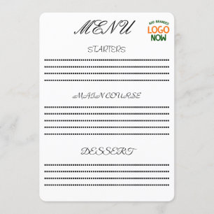 MENU SIMPLES CONTEMPORÂNEO LIMPO BRANCO MODERNO CLIENTE