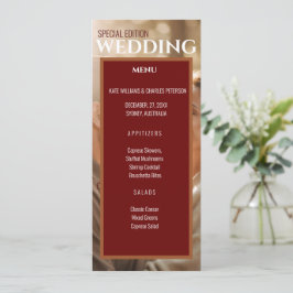 Menu simples de cobrir de revista