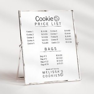 Menu Simples de Padaria Pronto para Marca 