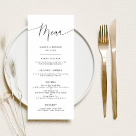 Menu Simples de Script de Casamento Mínimo
