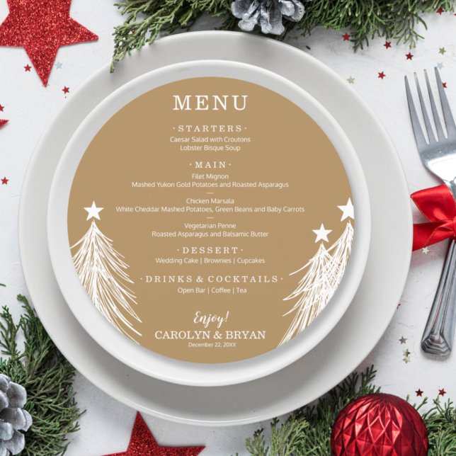 Menu Simples Elegante Dourado (Criador carregado)