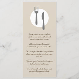 Menu   Simples, Elegante e Moderno Taupe Restaurante Pe