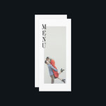 Menu Simples Moderno do Janto de Casamento de Foto<br><div class="desc">Menu Simples Moderno do Janto de Casamento de Fotos Minimalista</div>