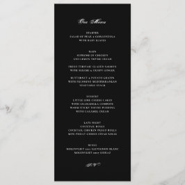 Menu Smoking Preto Clássico Casamento Formal