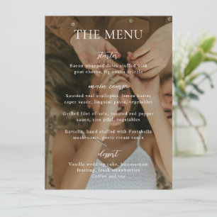Menu Sophia Photo Modern Wedding