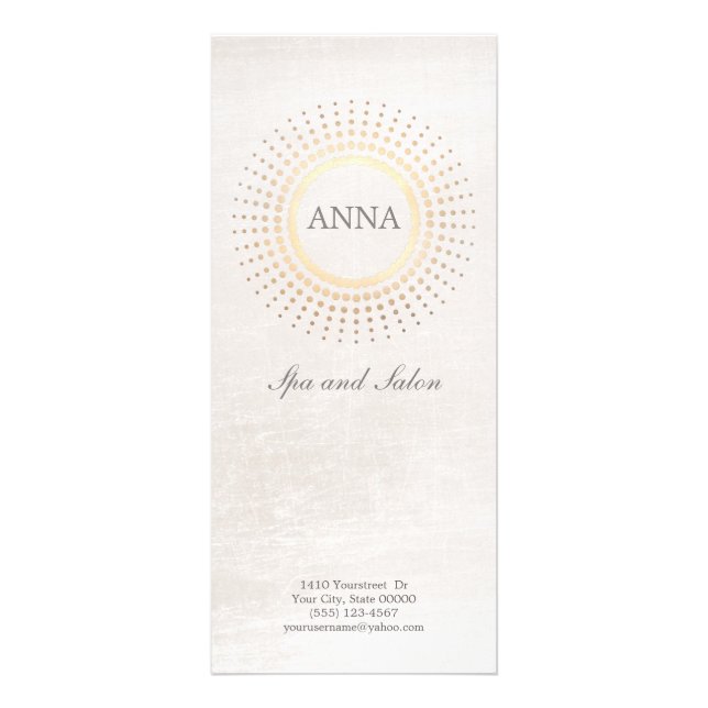 Menu Spa e Salão de Cabelo Simples e Elegante (Frente)