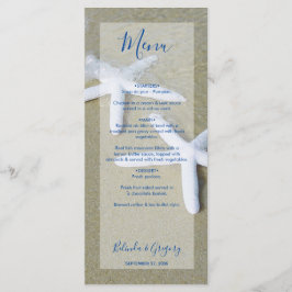 Menu Starfish Beach Wedding