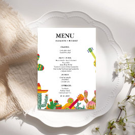 Menu Taco sobre o Chá de panela casal chá