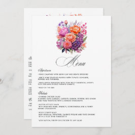 Menu Tangerina, Rosa Quente e Roxo Real