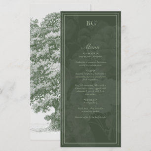 Menu Tema de Casamento do Partido do Jardim Botânico Vi
