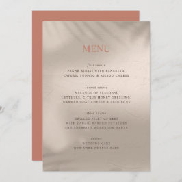 Menu Terracotta e Sand Elemental