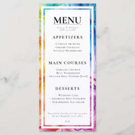 MENU + texto adorável Bloom Eetéreo