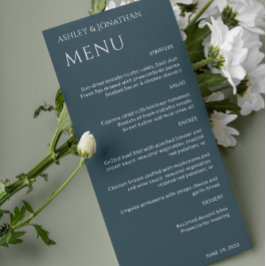 Menu Texto Mínimo Negrito Destaca Casamento