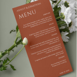 Menu Texto Mínimo Negrito Destaca Casamento