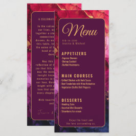 MENU + texto @ verso Elegância Celestial em Mármor