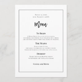 Menu Tipografia E Quadro Pretos na moda
