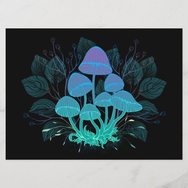Menu Toadstools em arbustos (Frente)