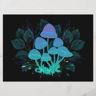 Menu Toadstools em arbustos