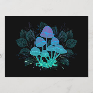 Menu Toadstools em arbustos