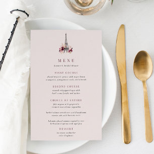 Menu Torre Floral Eiffel da Borda