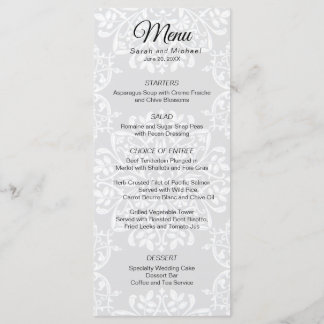 Menu Tradicional de Casamento de Fotografias Elega