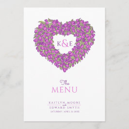 Menu Tulipas roxas pulmonares monograma monograma