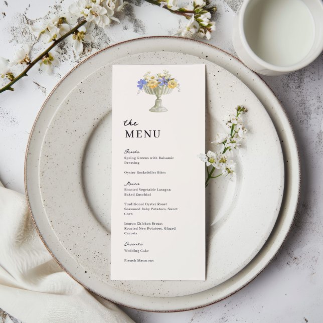 Menu Tuscan Garden Urn Wedding Wedding Dinner (Criador carregado)