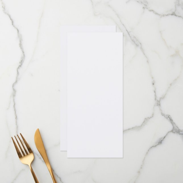 Menu Ultra Light Gray Minimal Background (Frente/Verso In Situ)
