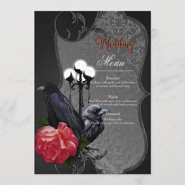 Menu Um casamento único (Frente)