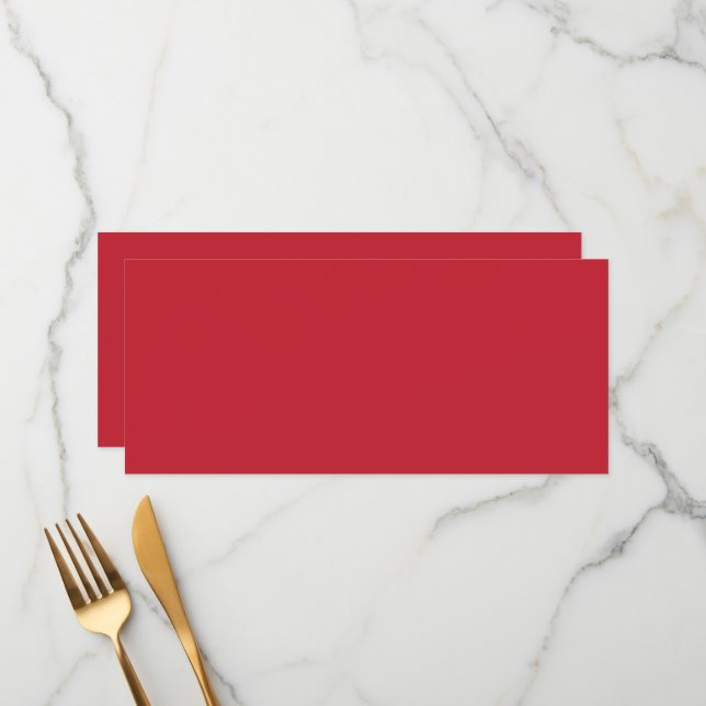 Menu um fundo vermelho com uma (Frente/Verso In Situ)
