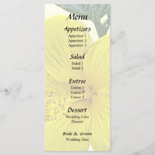 Menu Um Hibiscus Amarelo
