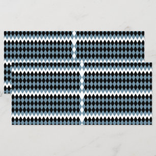 Menu um padrão xadrez preto e branco com um b branco