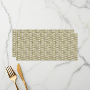 Menu Um tapete retangular com padrão geométrico intrinc