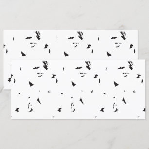 Menu uma foto em preto e branco de um bando de pássaros