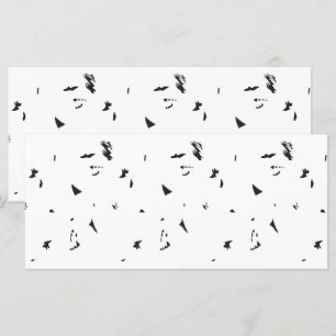 Menu uma foto em preto e branco de um bando de pássaros