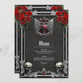 Menu Uma simbiose gótica, cabelos elegantes e crânios