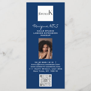 Menu Unhas Lashes Logotipo de Pé QR Cera Preços de Maqu