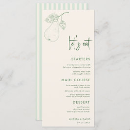 Menu Vamos de Tema Par Perfeito Eat Casamento Script