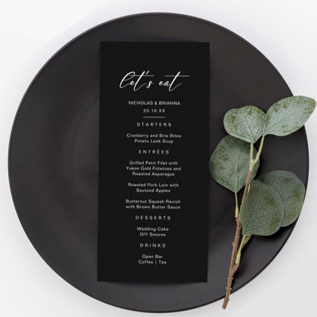 Menu Vamos Eat Black Wedding (Criador carregado)
