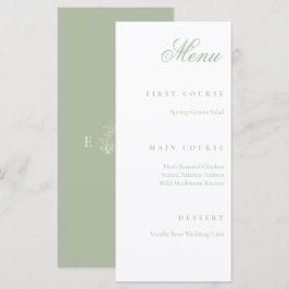 Menu verde sage