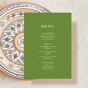Menu Verde tropical
