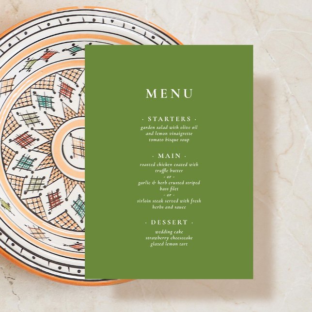 Menu Verde tropical (Criador carregado)