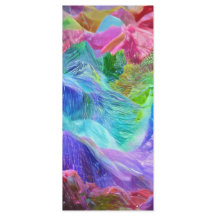 Vibrant Crystal Mountain Abstrato